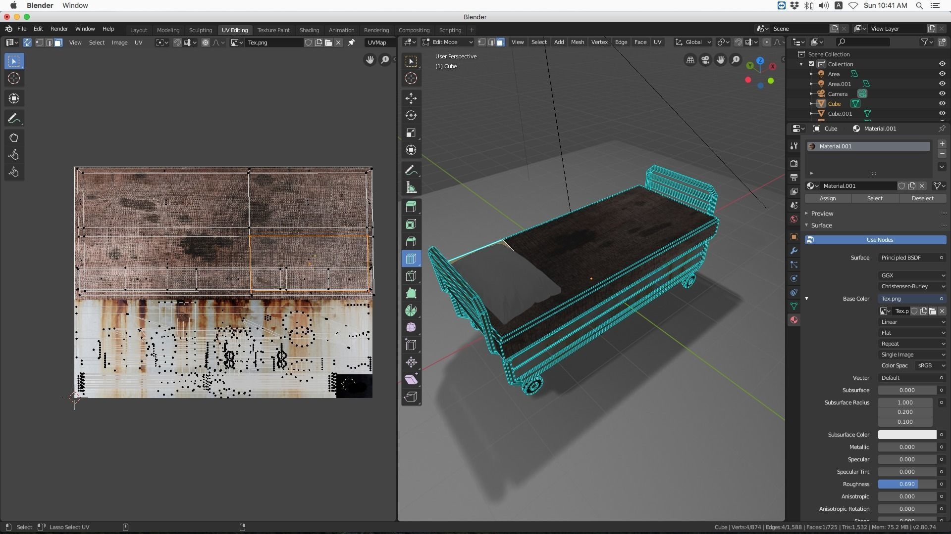 Hospital bed 3D model_4
