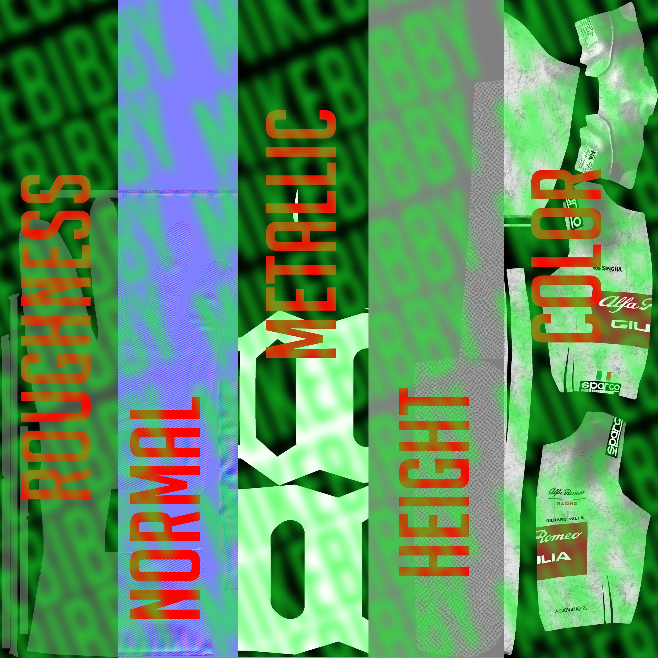 Antonio Giovinazzi 2019 Low-poly 3D model_11