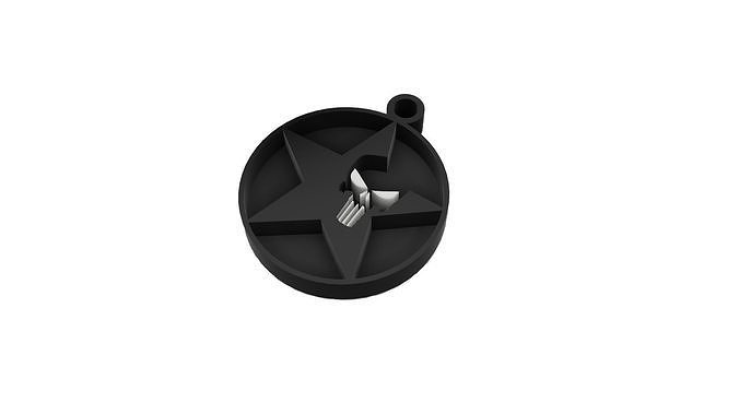 The Punisher star 3D print model