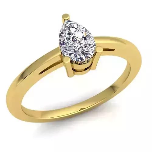 Solitaire Diamond Ring 3d Model print 