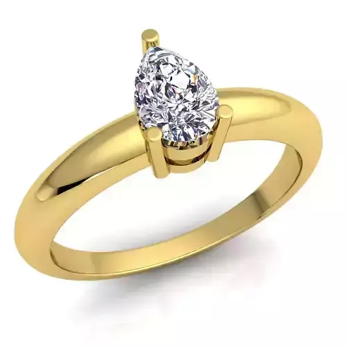 Solitaire Diamond Ring 3d Model print 