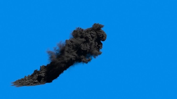 FumeFx- Large Scale High detalied Smoke Low-poly 3D model