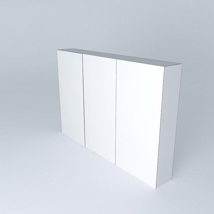 White lightbox walls Free 3D model_4