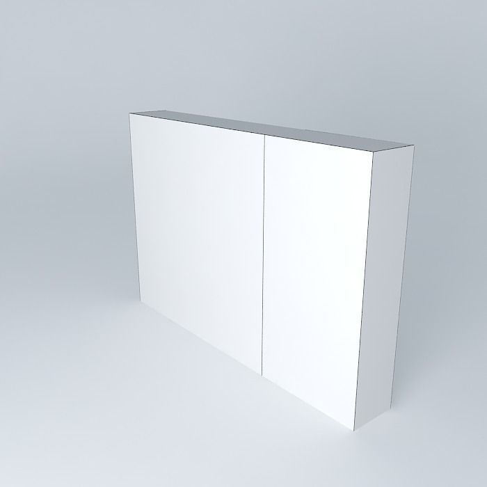 White lightbox walls Free 3D model_3