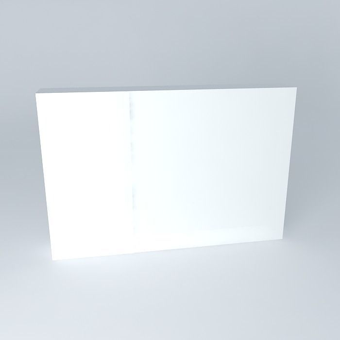White lightbox walls Free 3D model_2