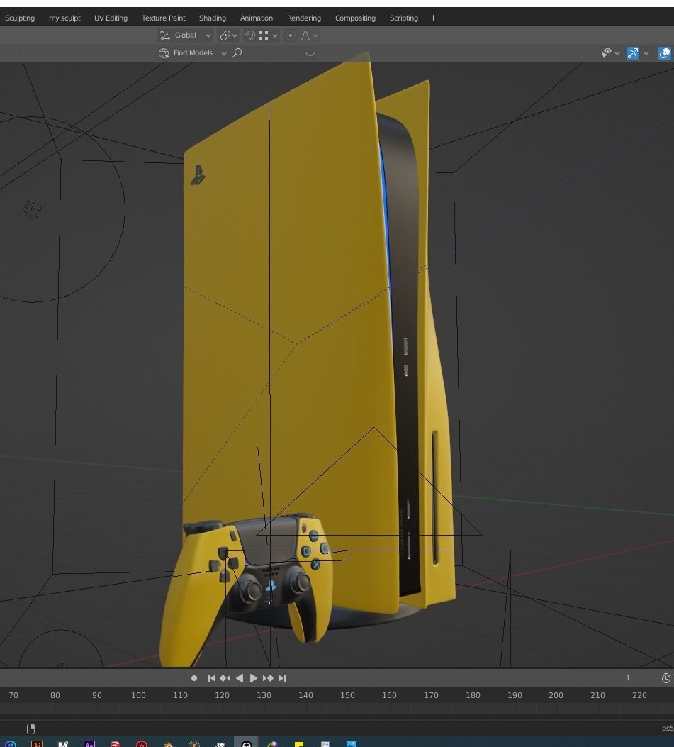 SONY PLAYSTATION 5 HQ 3D model_10