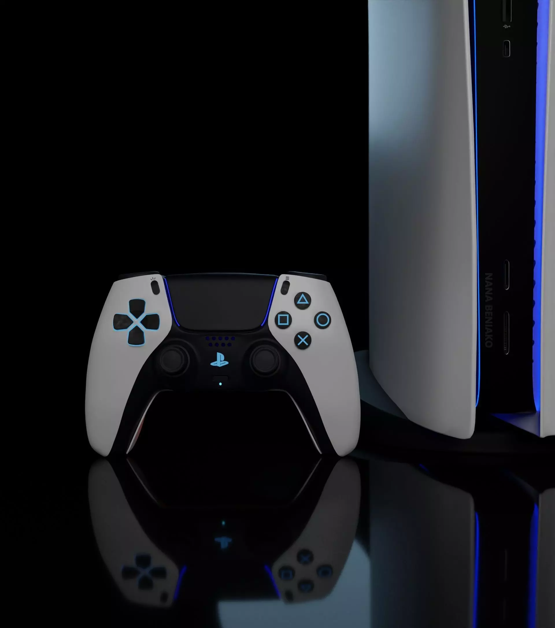 SONY PLAYSTATION 5 HQ 3D model_0