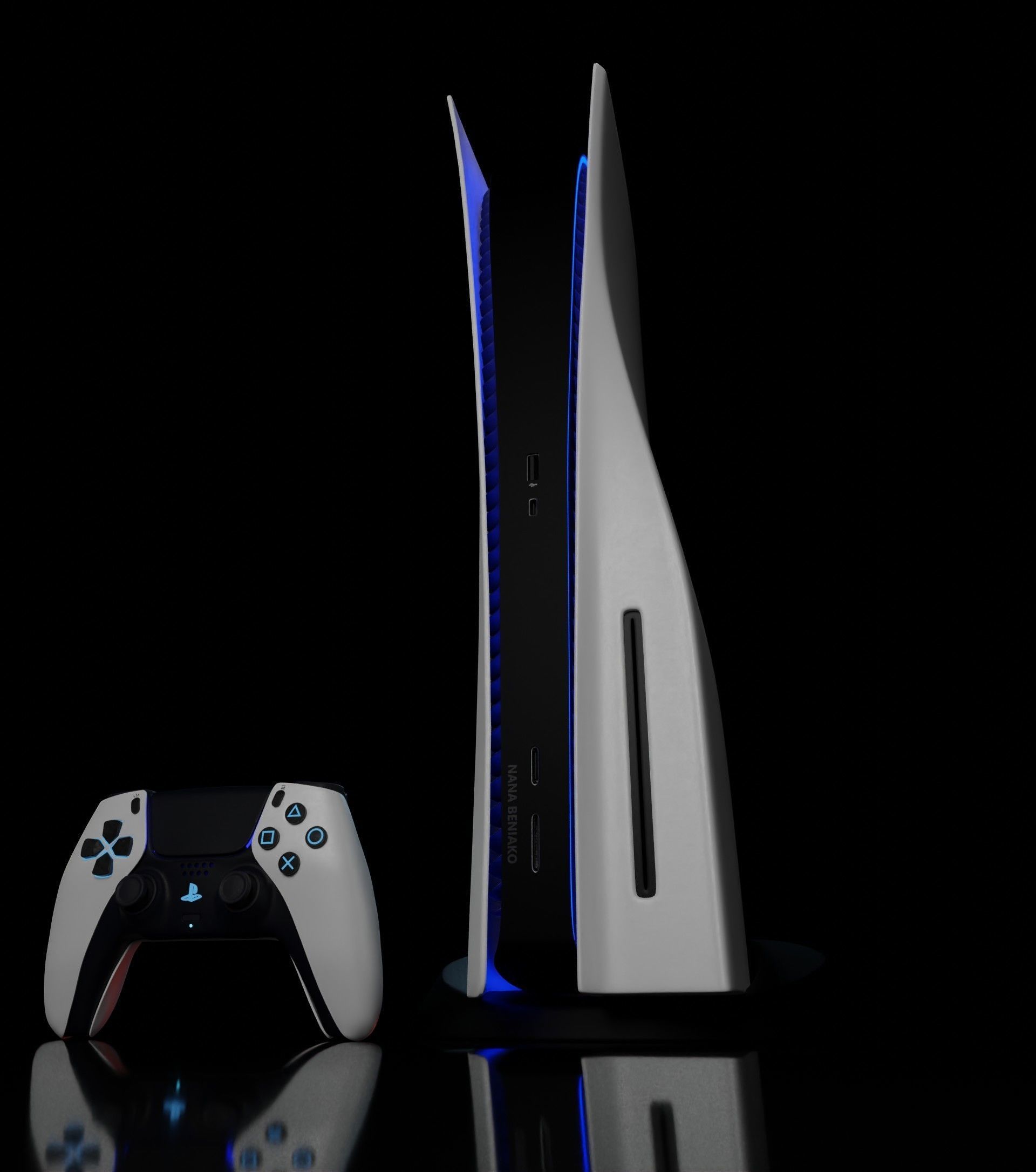 SONY PLAYSTATION 5 HQ 3D model_1