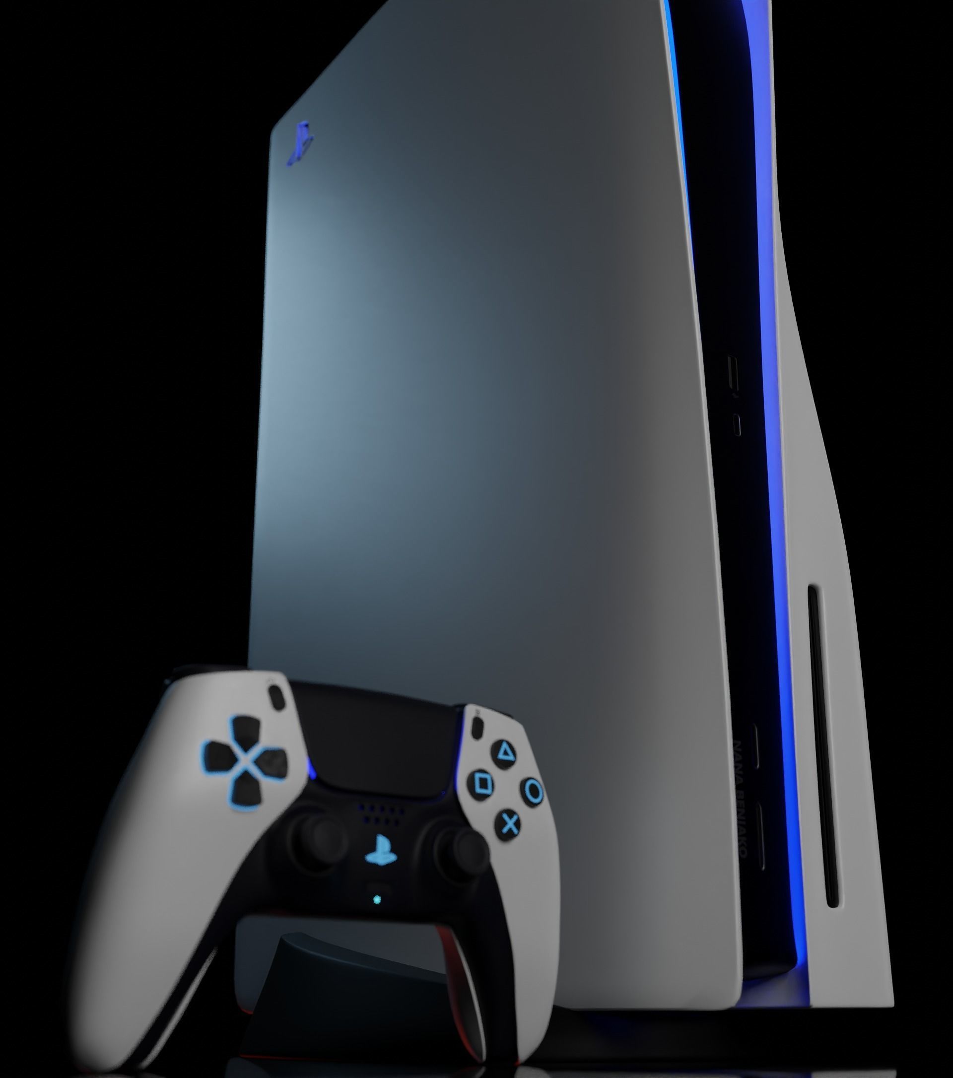 SONY PLAYSTATION 5 HQ 3D model_6