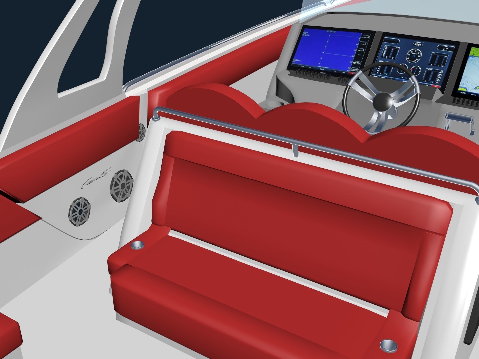 AMG Cigarette Speed BOAT 3D model_10