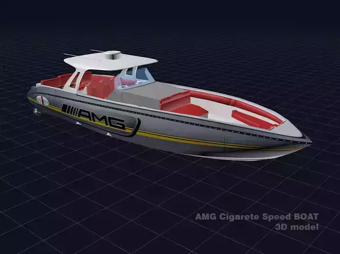 AMG Cigarette Speed BOAT 3D model