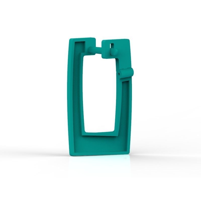 Women Earrings style  geometry 3dm stl 3D print model 3D print model_20