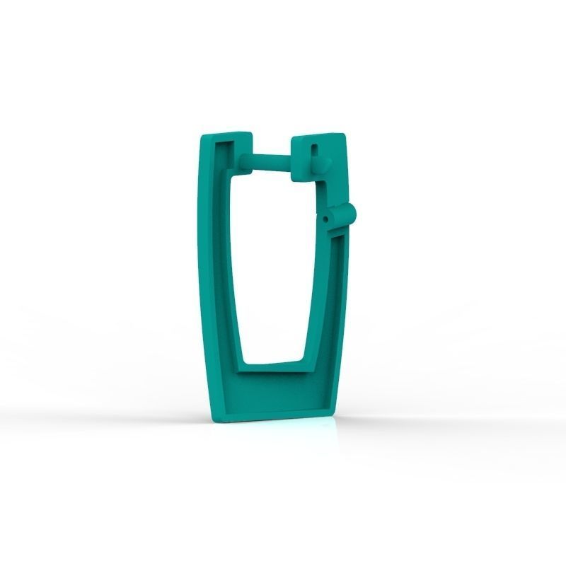 Women Earrings style  geometry 3dm stl 3D print model 3D print model_18