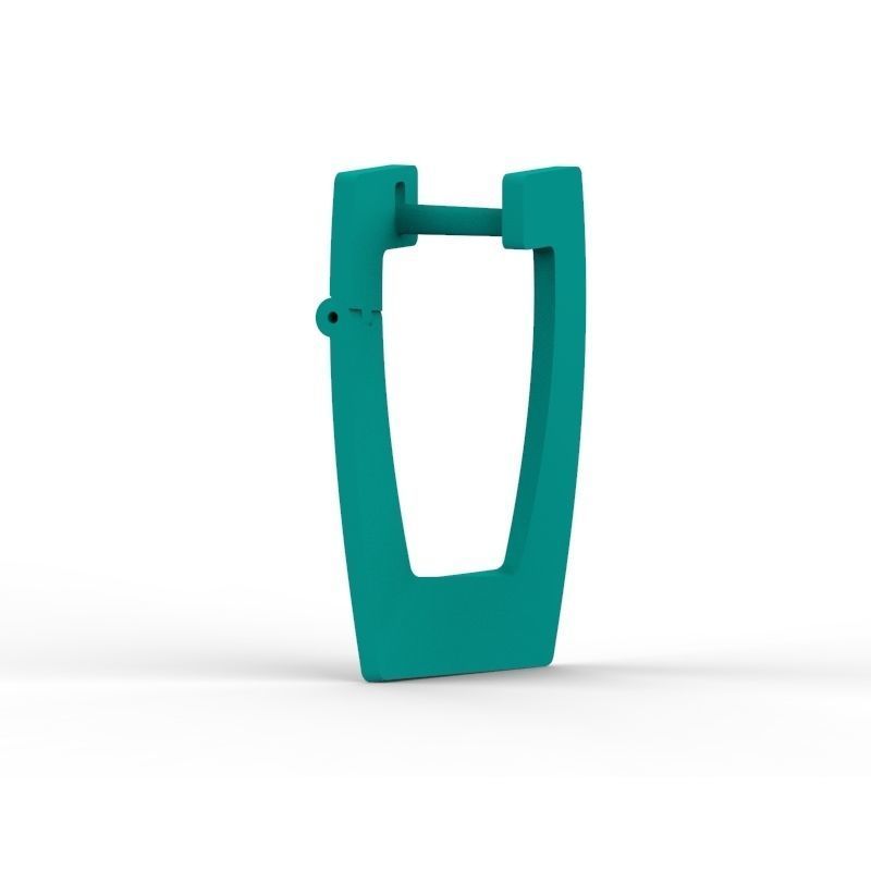 Women Earrings style  geometry 3dm stl 3D print model 3D print model_23