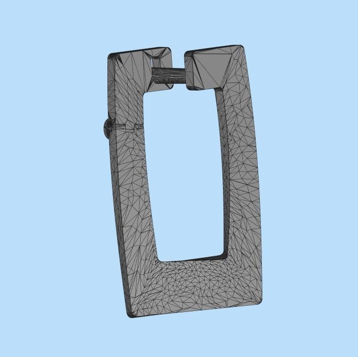 Women Earrings style  geometry 3dm stl 3D print model 3D print model_32