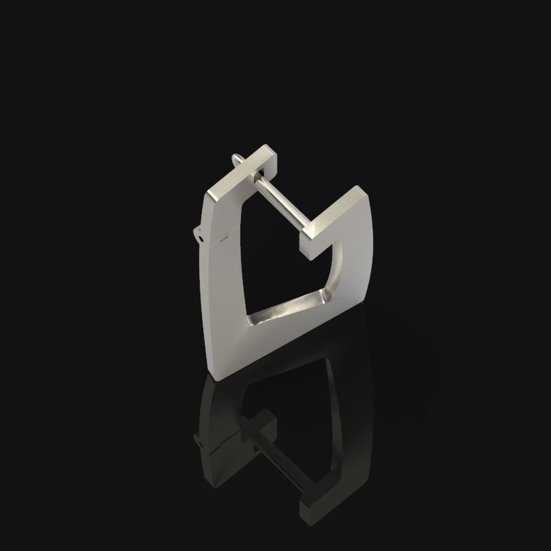 Women Earrings style  geometry 3dm stl 3D print model 3D print model_10