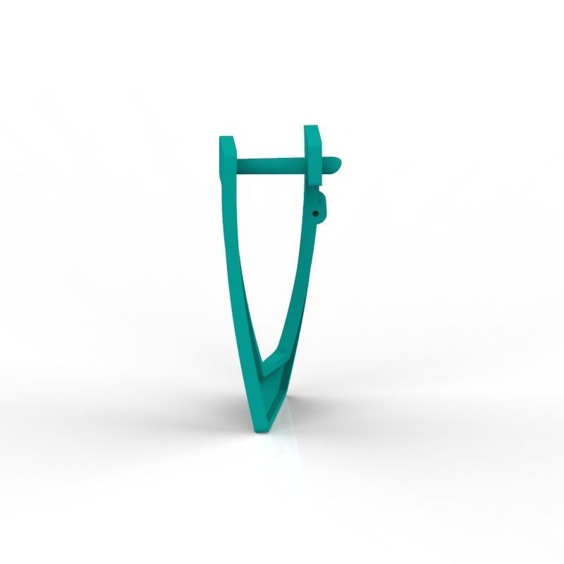 Women Earrings style  geometry 3dm stl 3D print model 3D print model_17