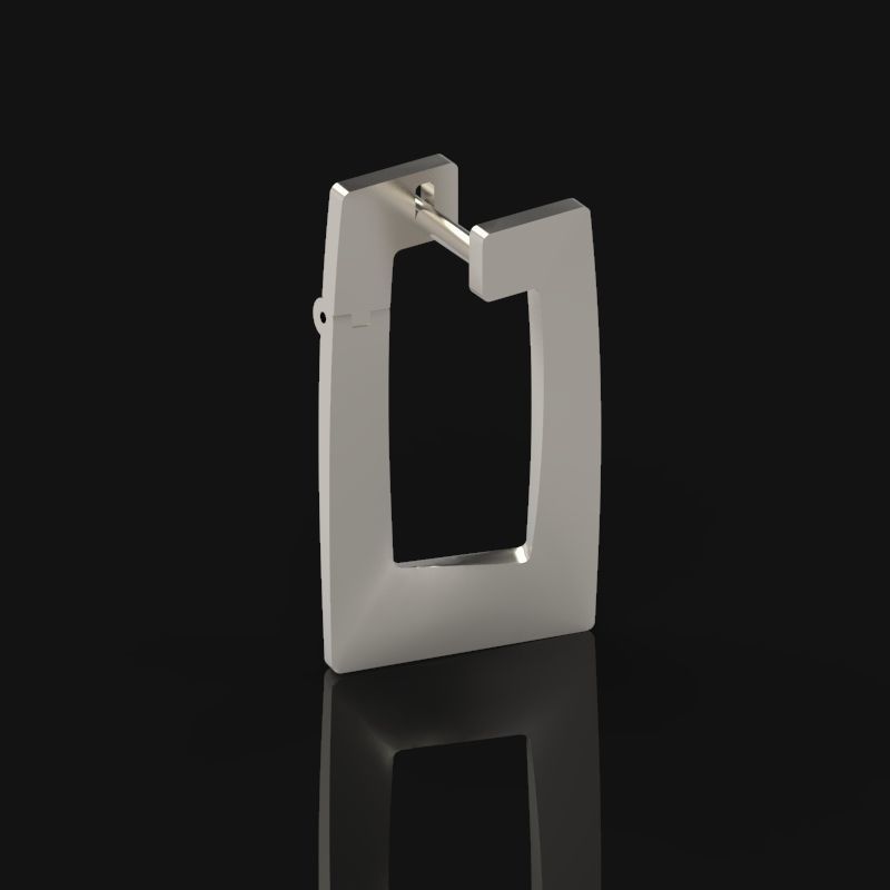 Women Earrings style  geometry 3dm stl 3D print model 3D print model_11