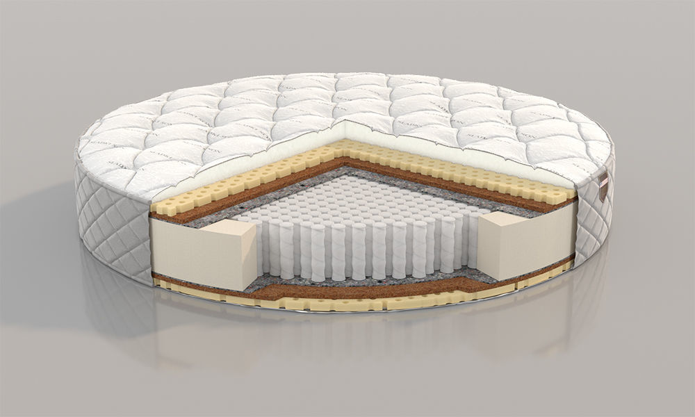 Mattresses samsonite memory foam mattress 3D model_4