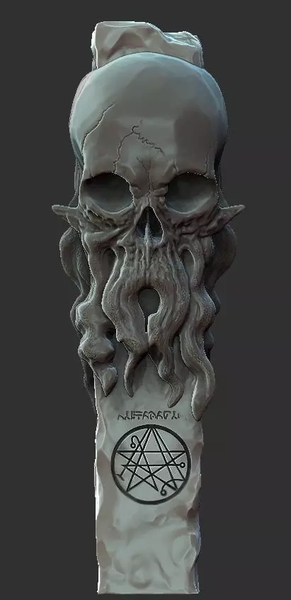 Cthulhu Totem 3D model_0