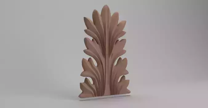Acanthus leaf 3D model