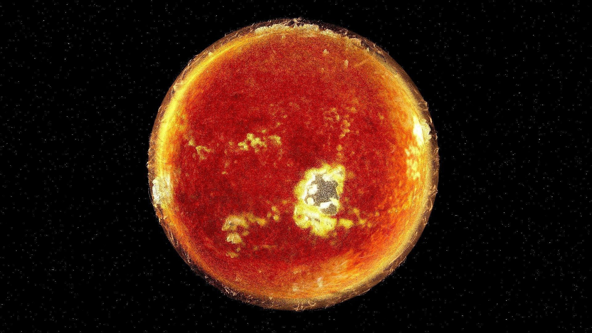 Sun 3d max corona rander model 3D model_18