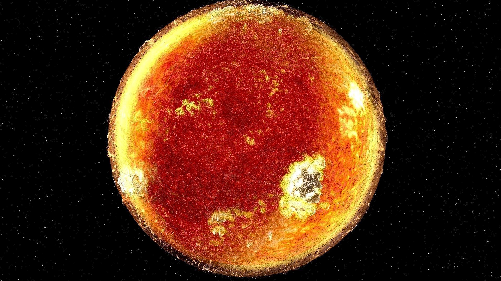 Sun 3d max corona rander model 3D model_19