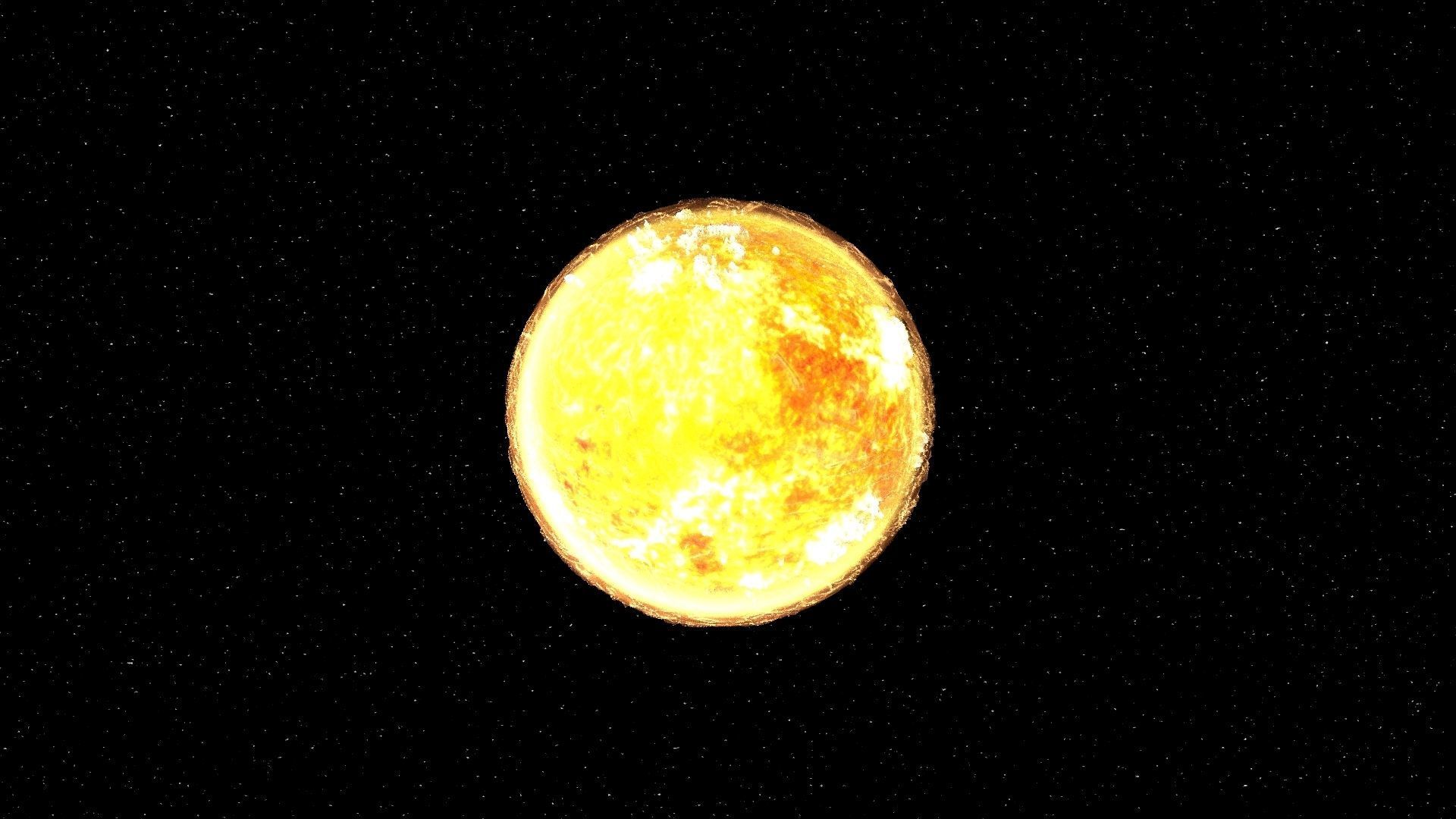 Sun 3d max corona rander model 3D model_24