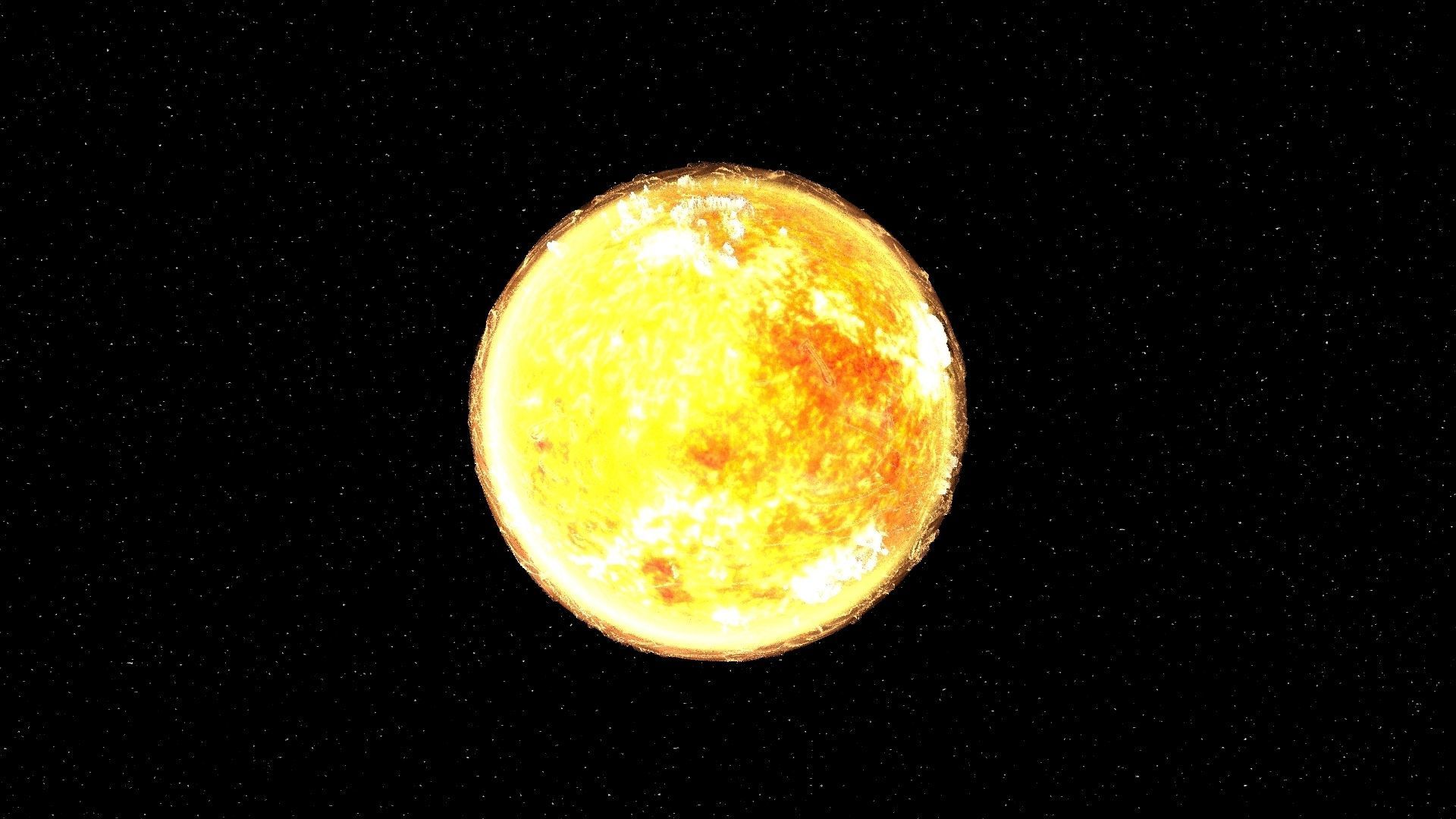 Sun 3d max corona rander model 3D model_23