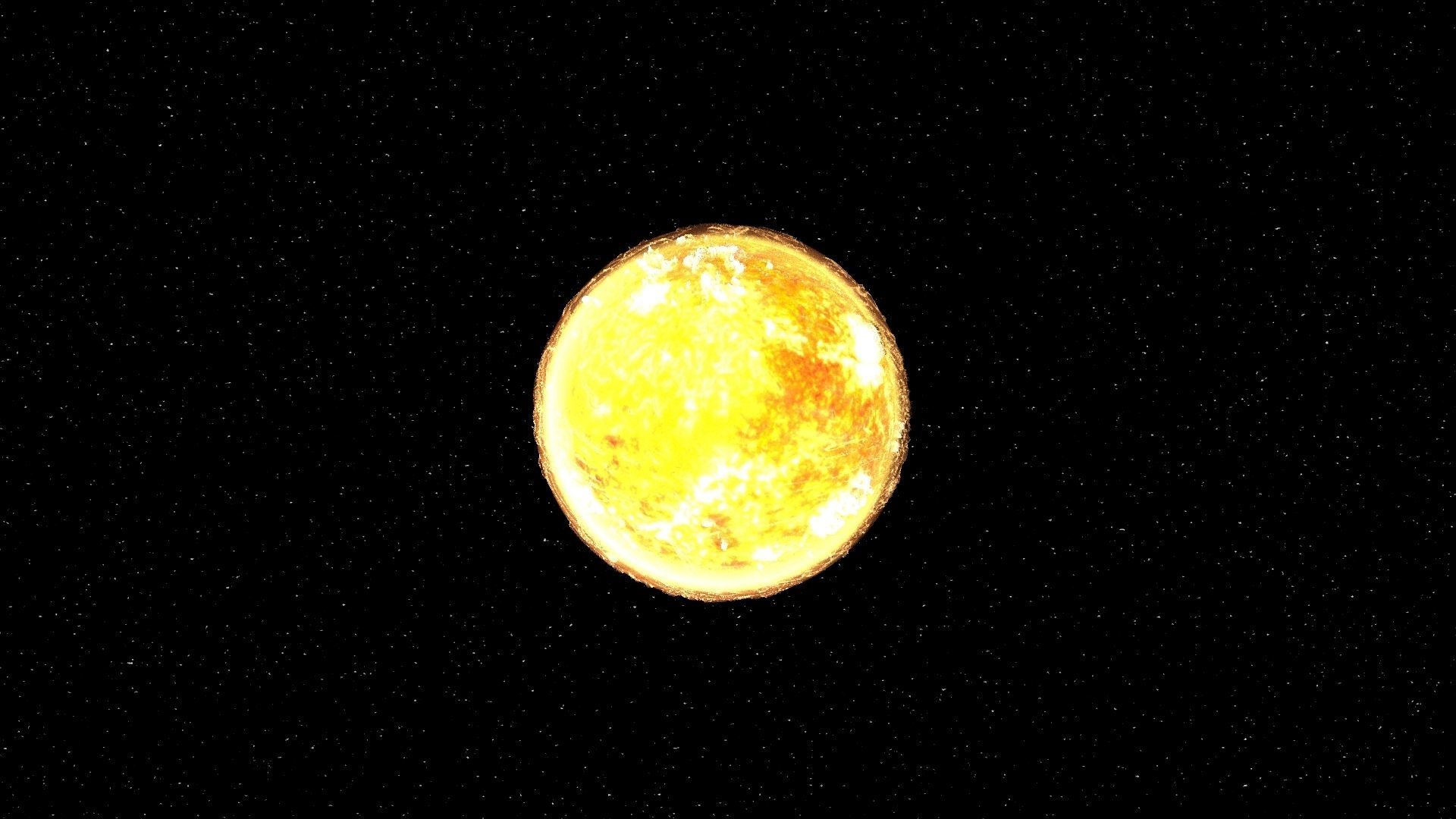 Sun 3d max corona rander model 3D model_25