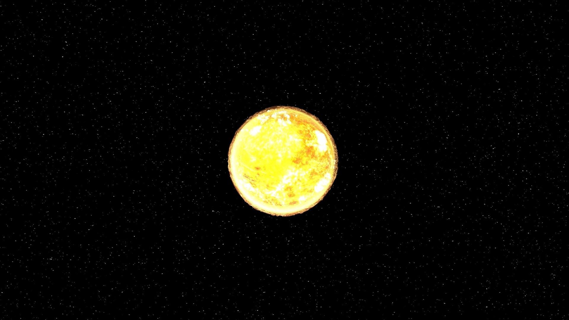 Sun 3d max corona rander model 3D model_30