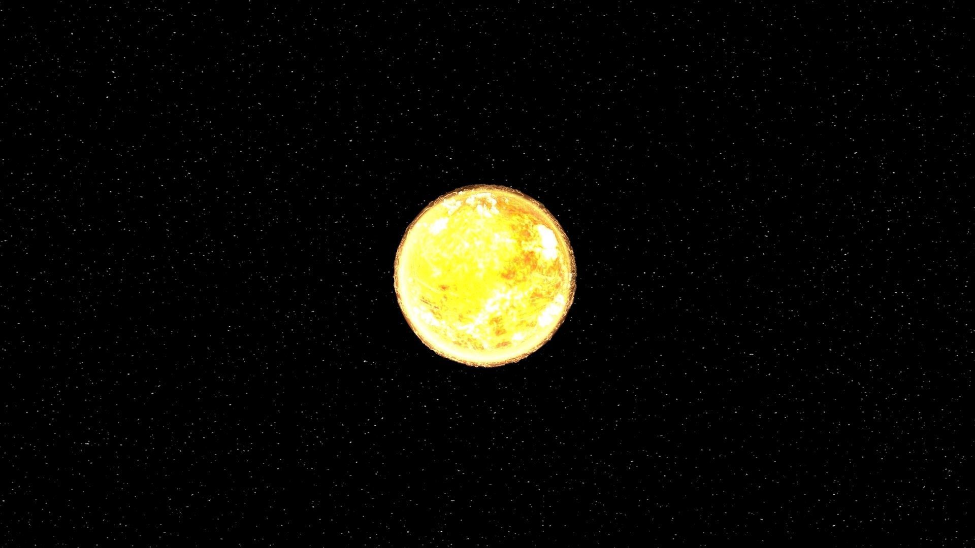 Sun 3d max corona rander model 3D model_31