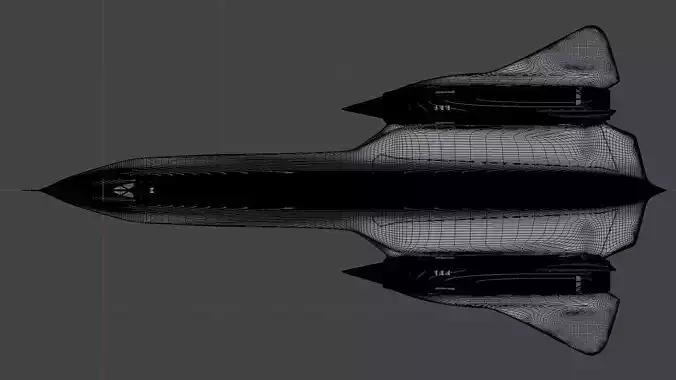 SR-71 Blackbird Reduction-0 3D model 3D model