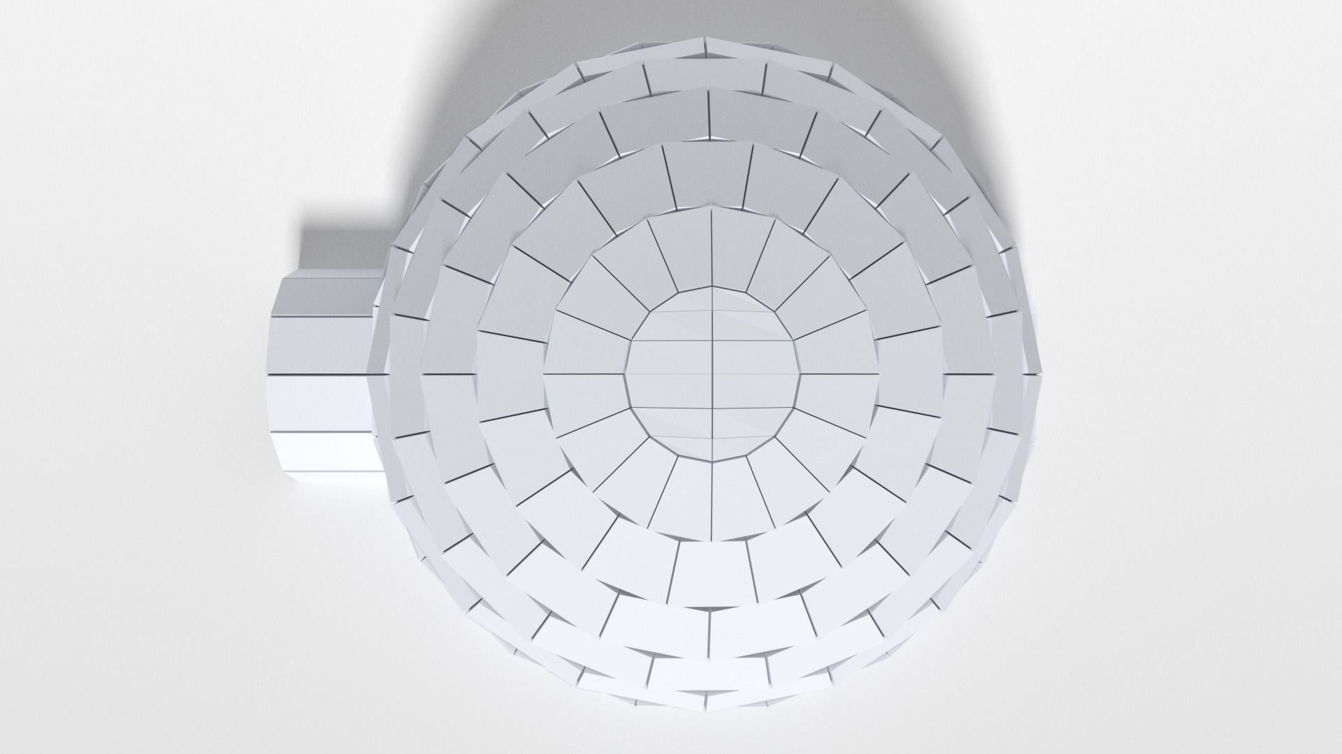 Low Poly Cartoon Igloo Low-poly 3D model_7