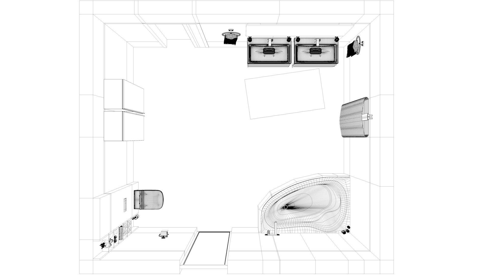 Bathroom 09 Low-poly 3D model_19