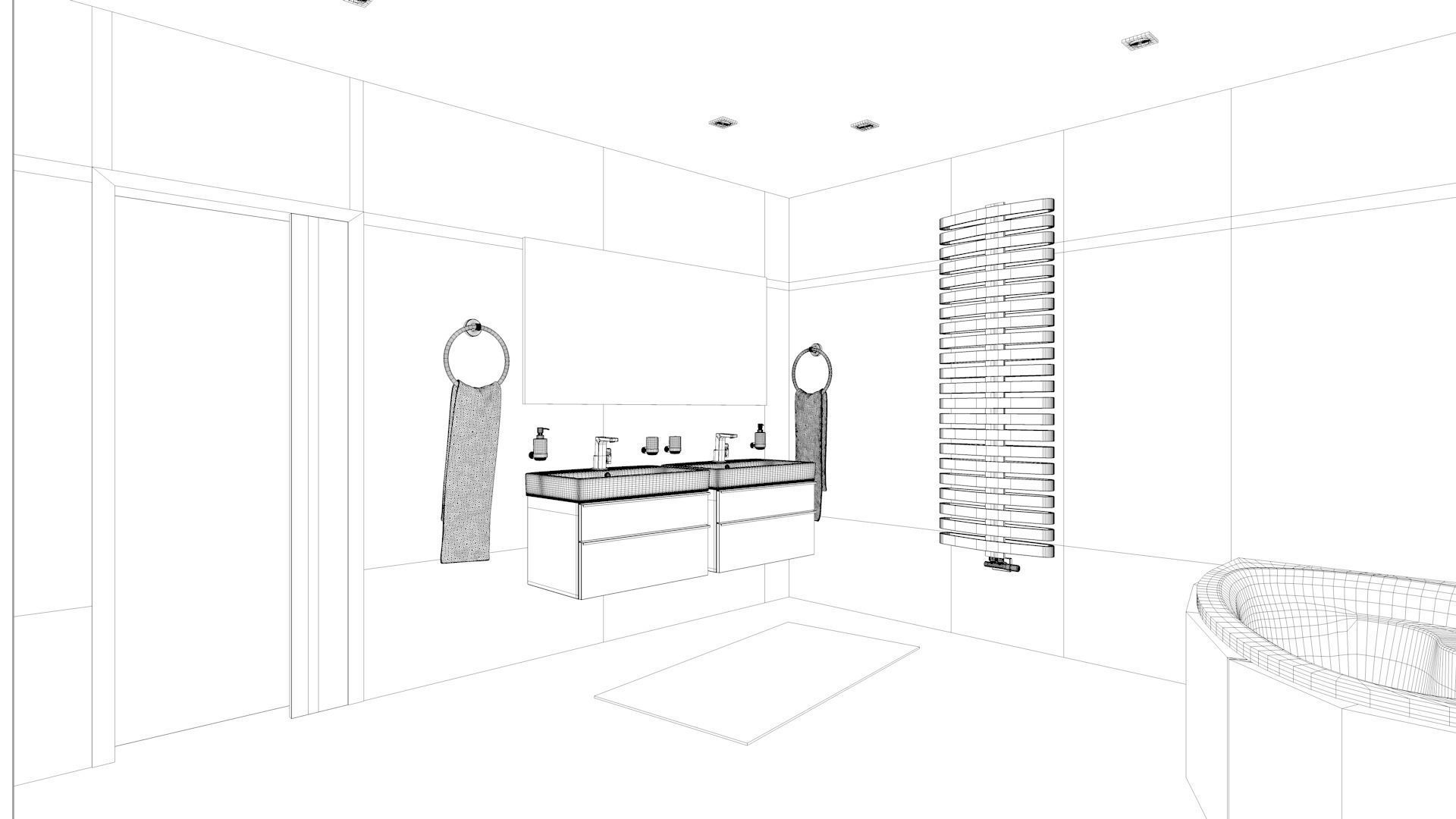 Bathroom 09 Low-poly 3D model_14