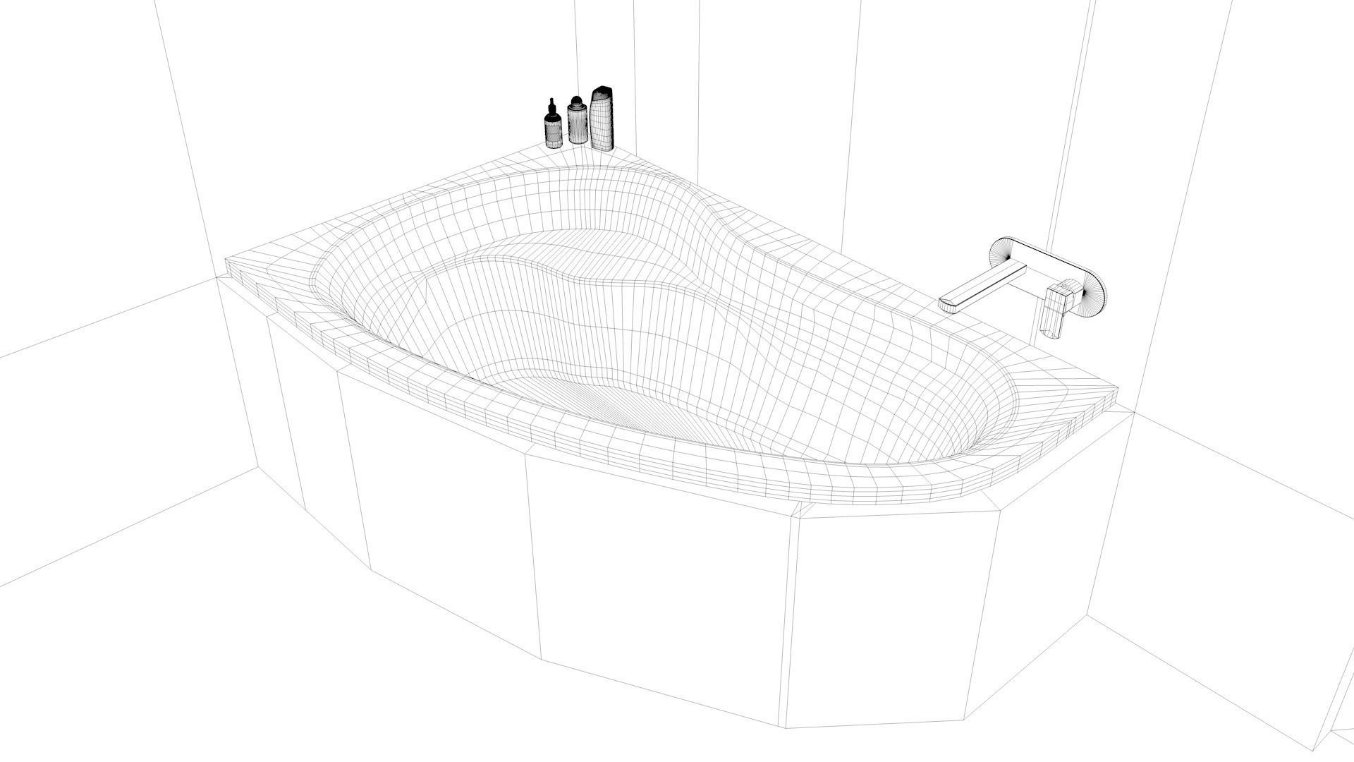 Bathroom 09 Low-poly 3D model_15