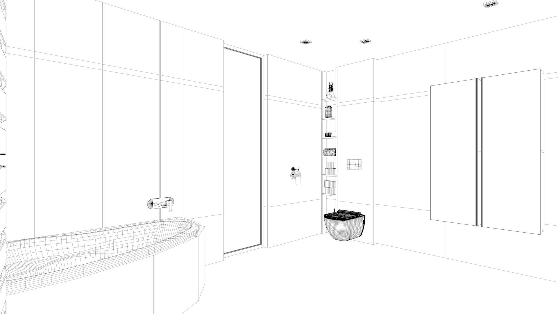 Bathroom 09 Low-poly 3D model_12