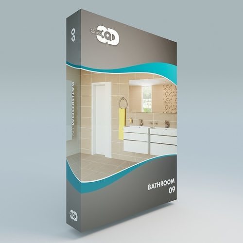Bathroom 09 Low-poly 3D model