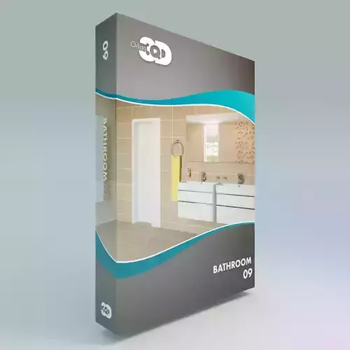 Bathroom 09 Low-poly 3D model