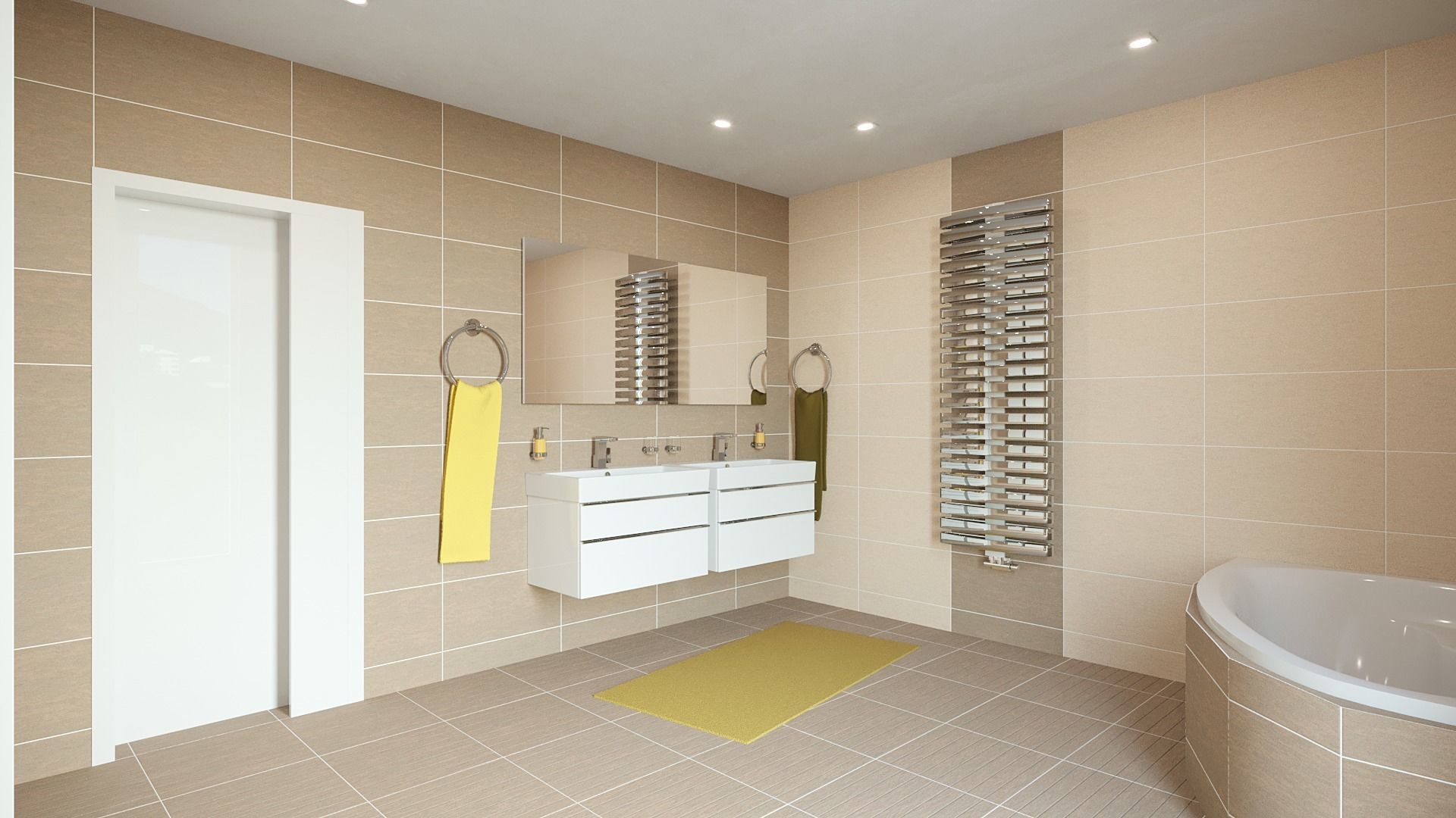 Bathroom 09 Low-poly 3D model_5