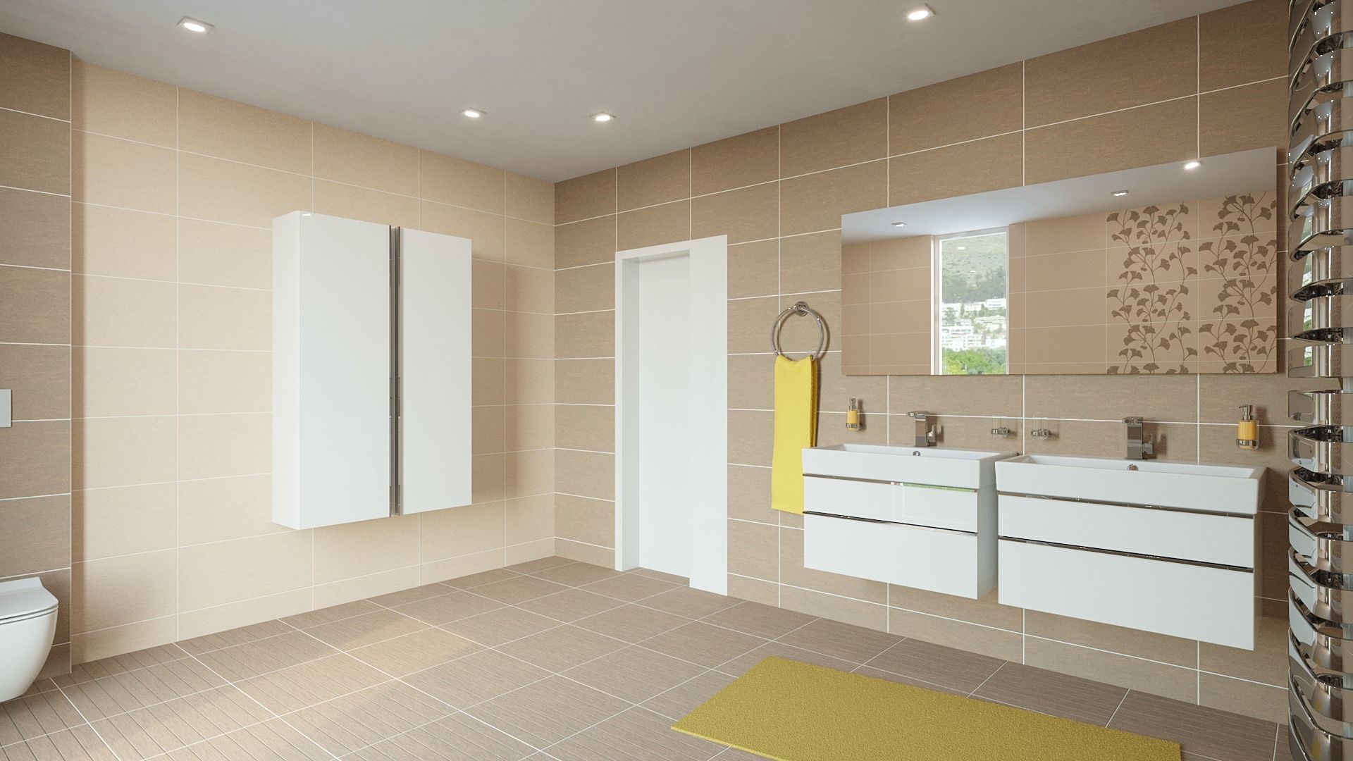 Bathroom 09 Low-poly 3D model_4