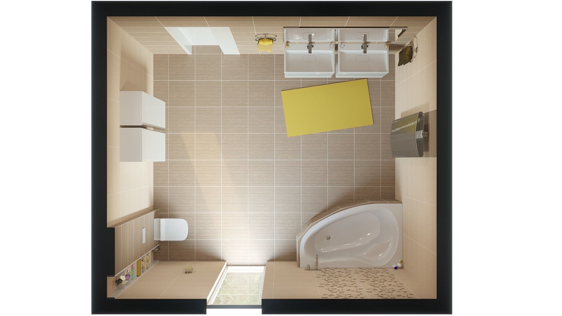 Bathroom 09 Low-poly 3D model_10