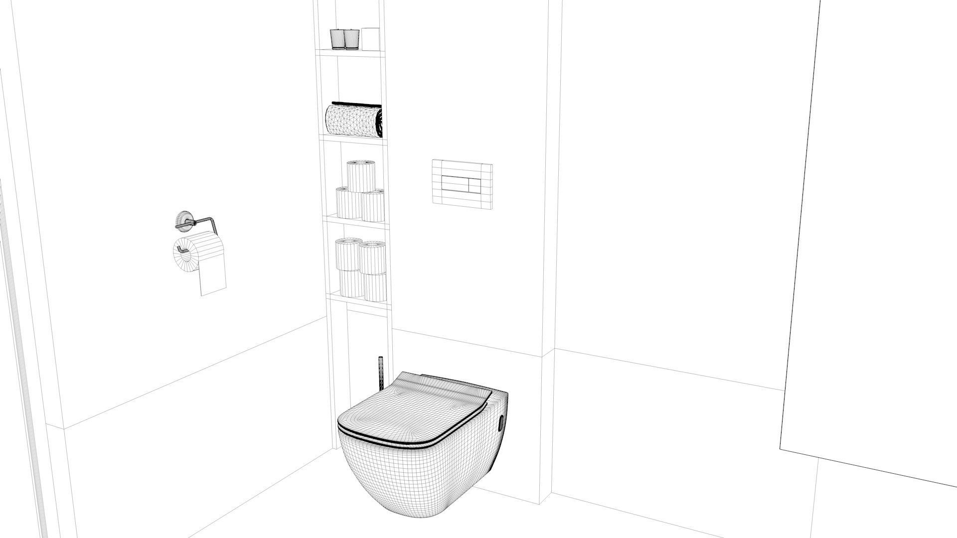Bathroom 09 Low-poly 3D model_17