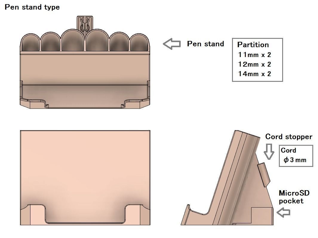 Mobile phone stand  3D print model_11