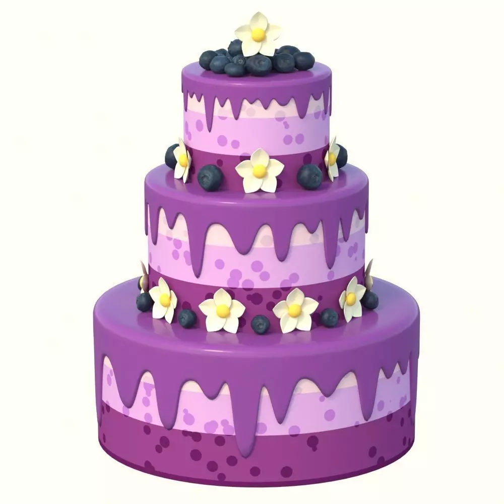 Cartoon Cake  3D model_0