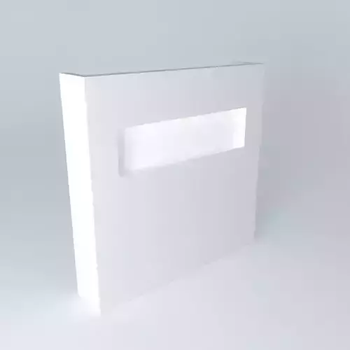 Wall with horizontal lightbox