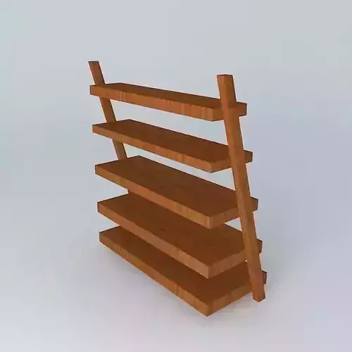 slanting display shelf