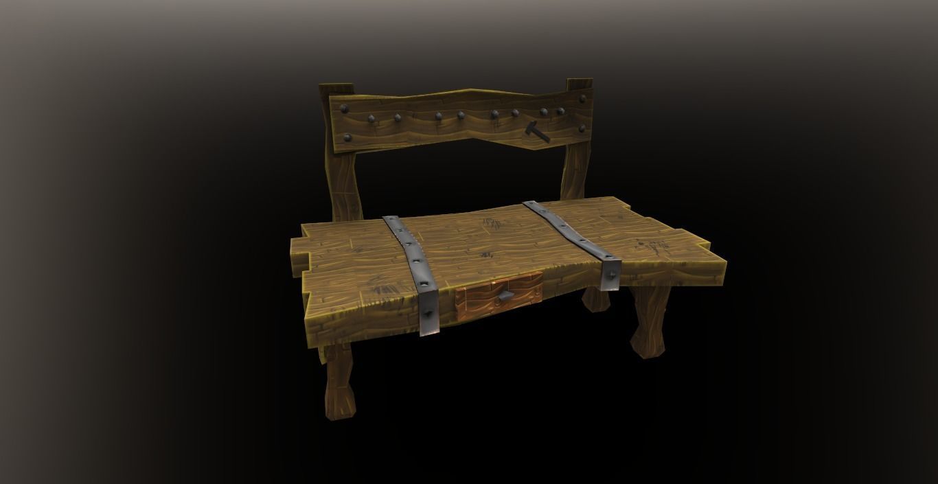 Low poly Cartoon Dwarf Tool Pack Low-poly 3D model_4