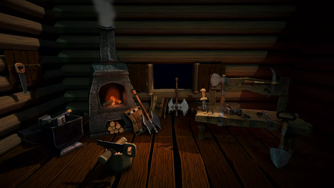 Low poly Cartoon Dwarf Tool Pack Low-poly 3D model_0